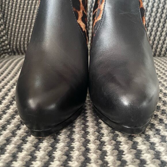 Michael Kors Haya Bootie leopard print calf hair stiletto women’s shoe size 9 - Picture 5 of 15